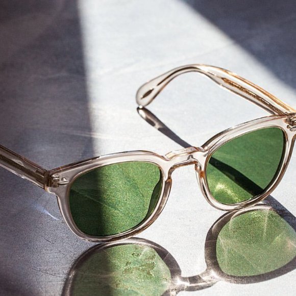 OLIVER PEOPLES SHELDRAKE in Buff / Green C MSRP$462 Jessica Alba’s  Fav - Picture 4 of 16